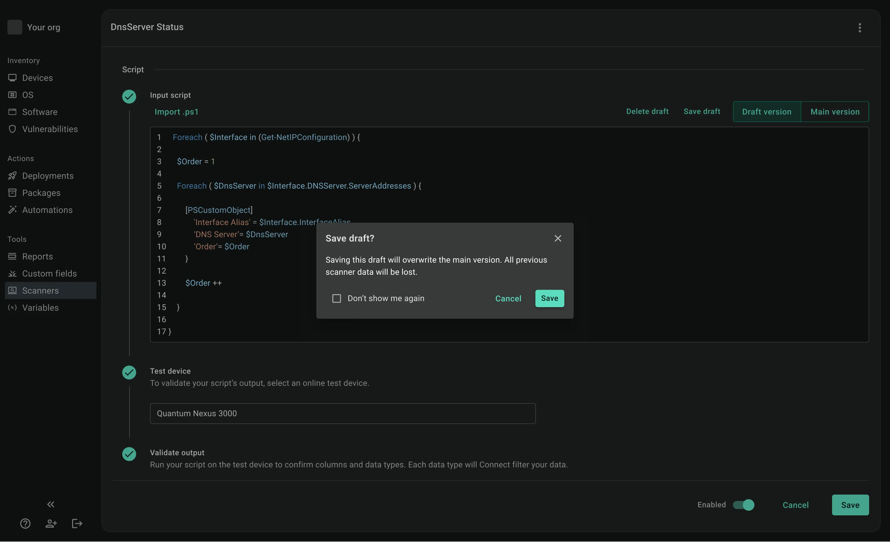 Making sense of infinite output